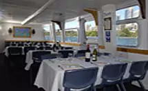 seated buffet dining, with a view
